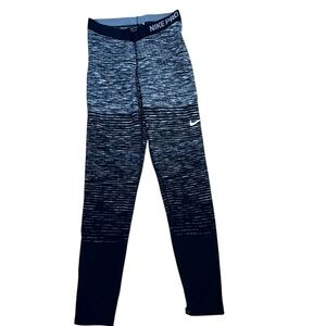 Nike Black and Gray Performance Leggings
